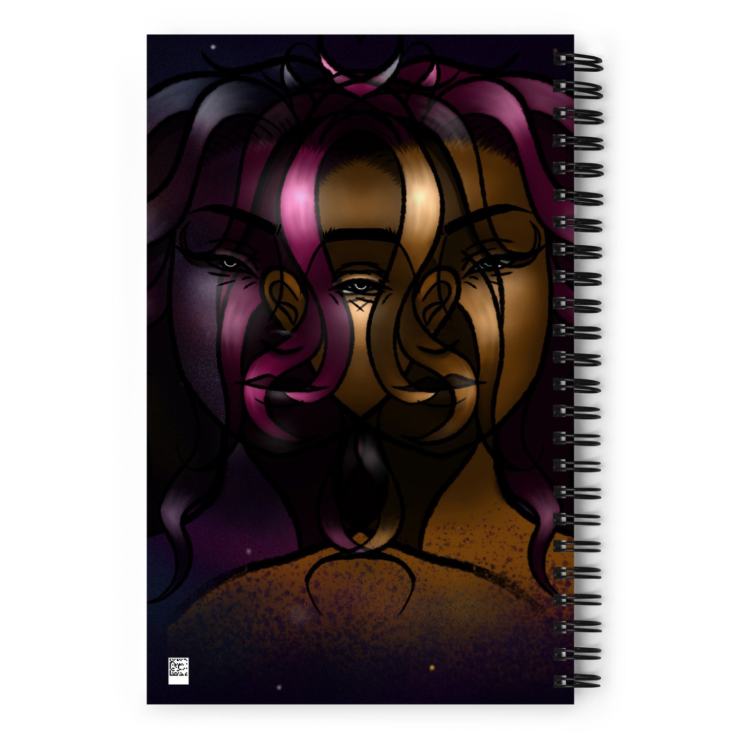 "Cosmic Goddess" Spiral Notebook