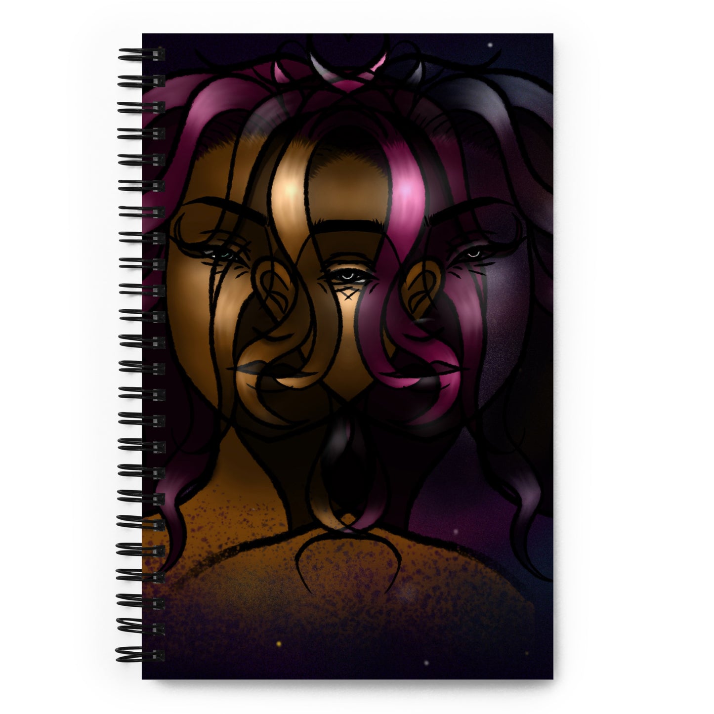 "Cosmic Goddess" Spiral Notebook