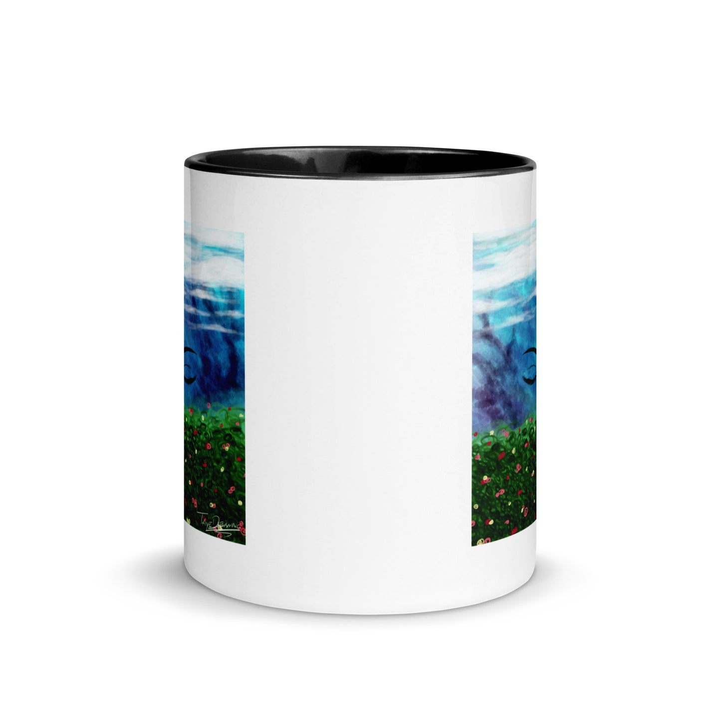 "Queen of the Skies" White Mug with Color Inside