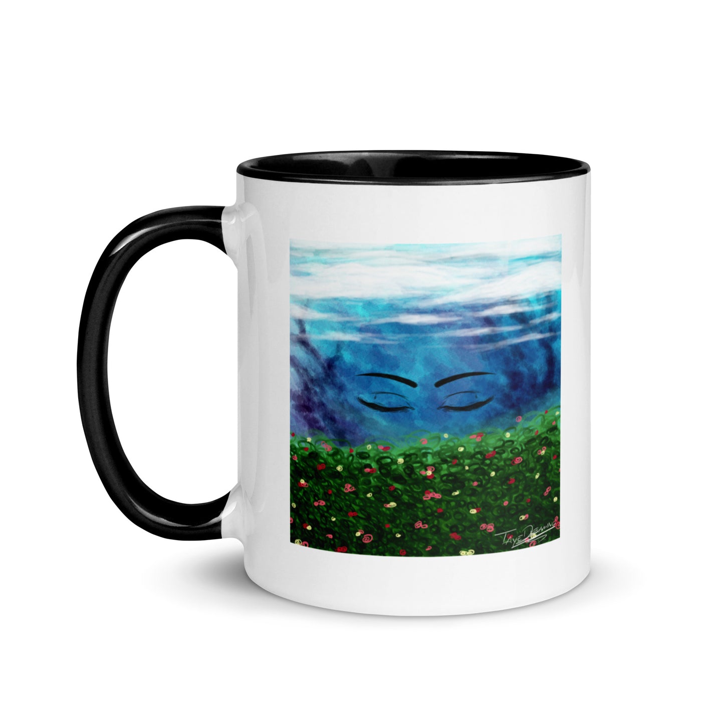 "Queen of the Skies" White Mug with Color Inside