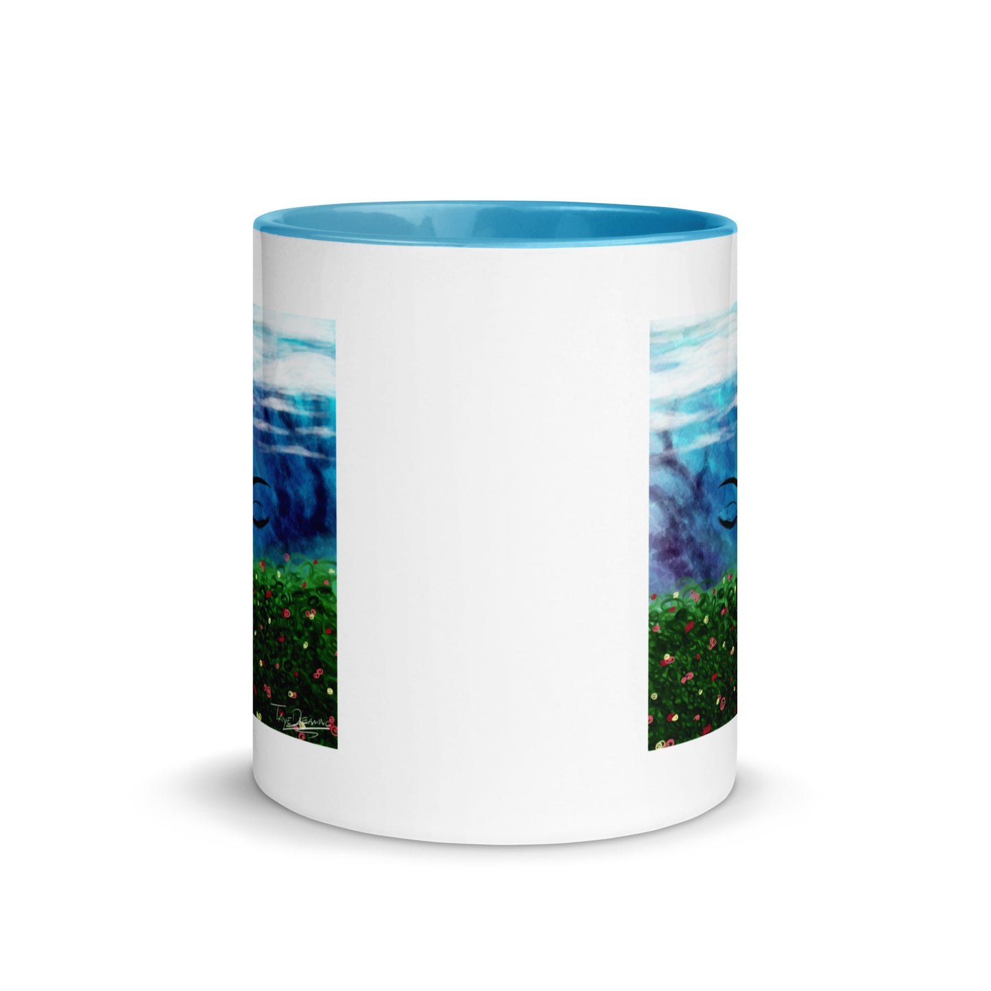 "Queen of the Skies" White Mug with Color Inside