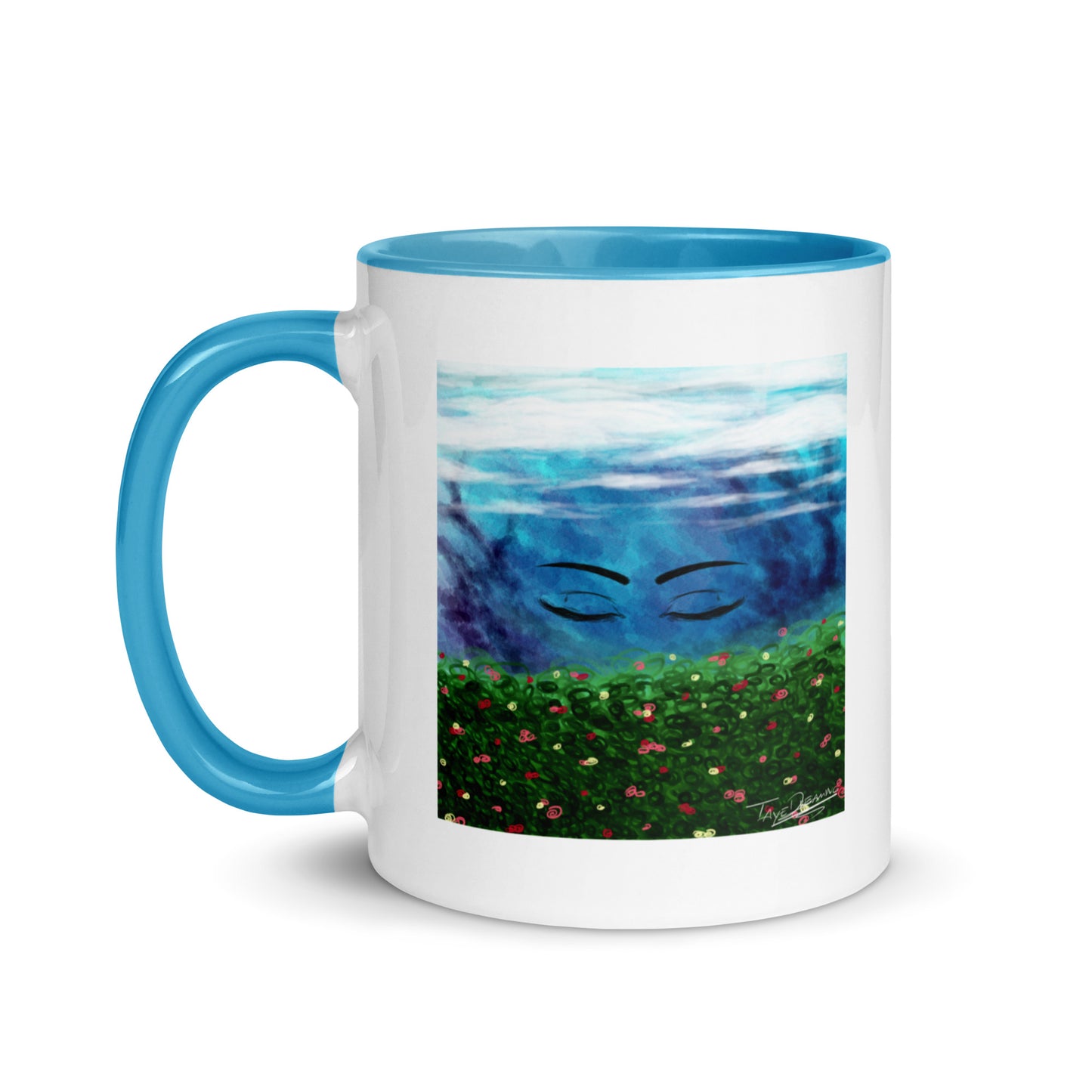 "Queen of the Skies" White Mug with Color Inside