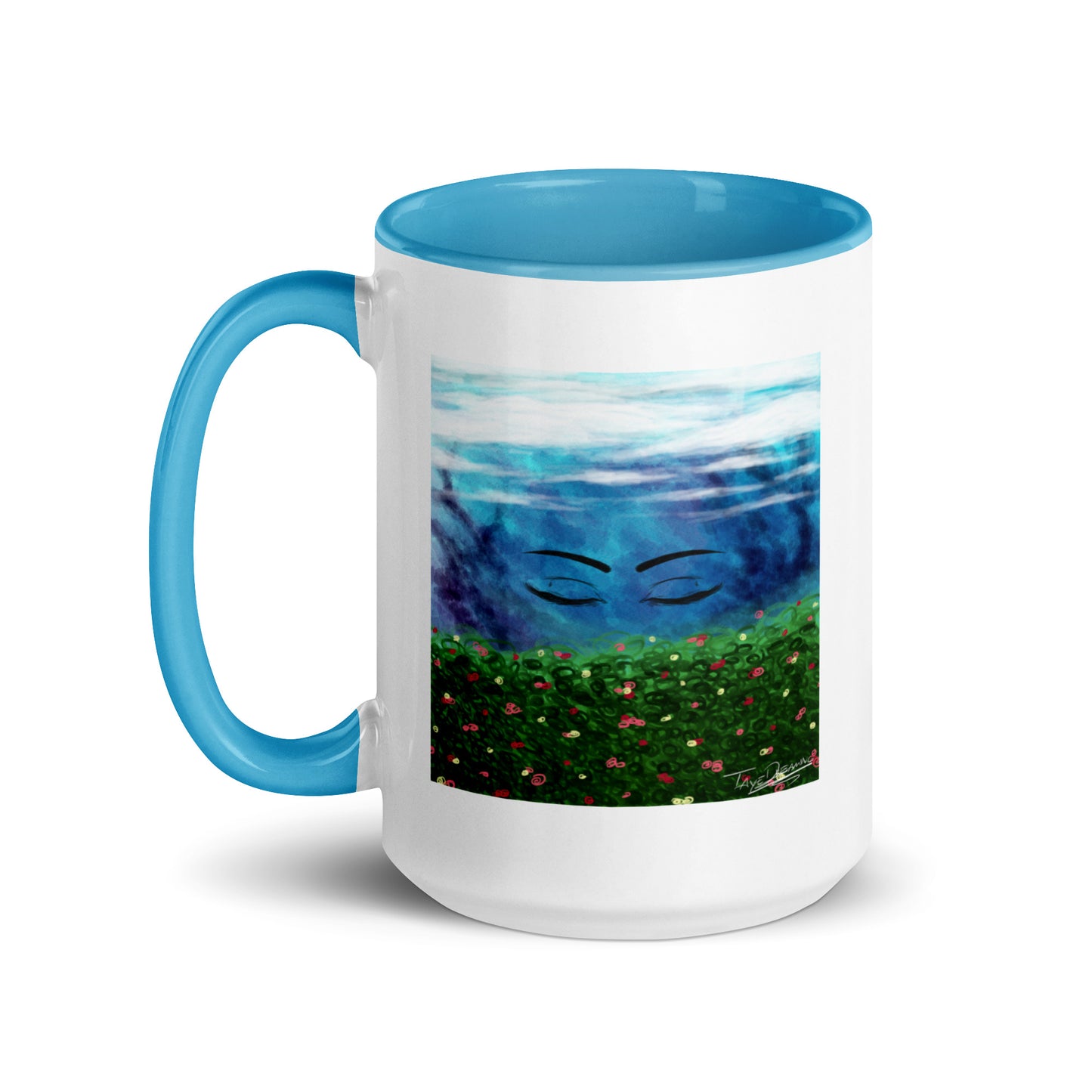 "Queen of the Skies" White Mug with Color Inside