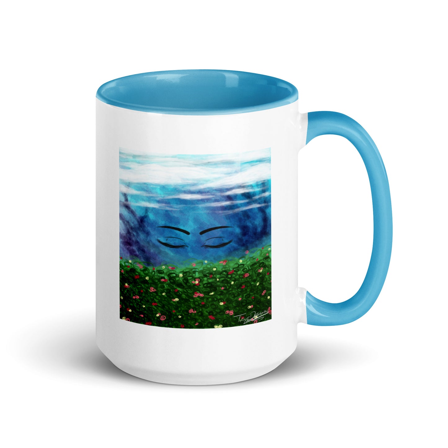 "Queen of the Skies" White Mug with Color Inside
