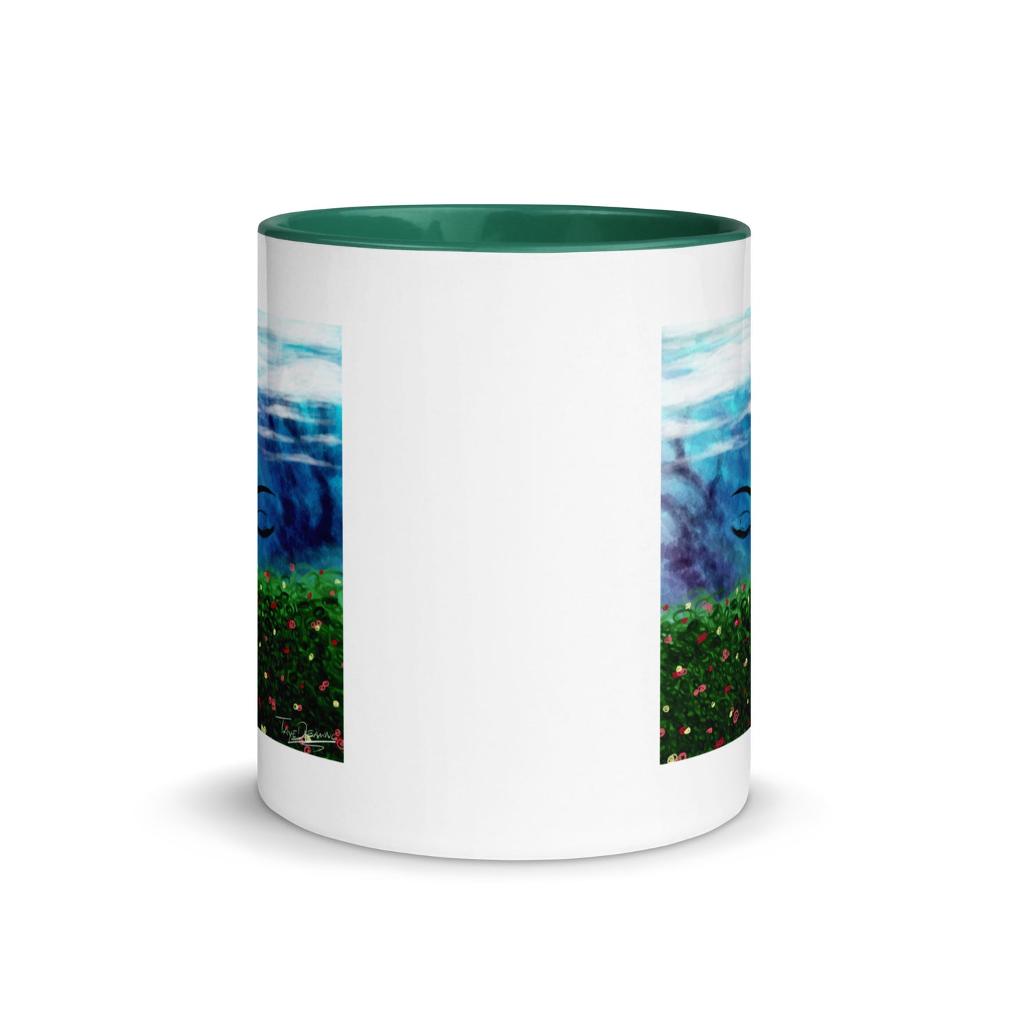 "Queen of the Skies" White Mug with Color Inside
