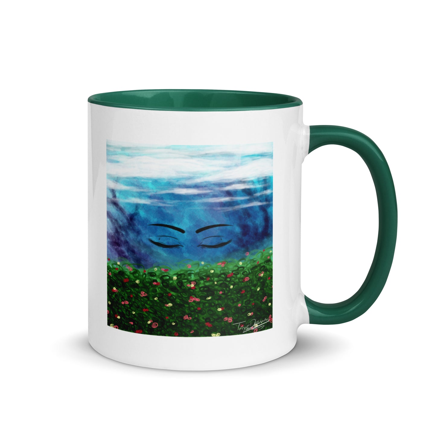 "Queen of the Skies" White Mug with Color Inside