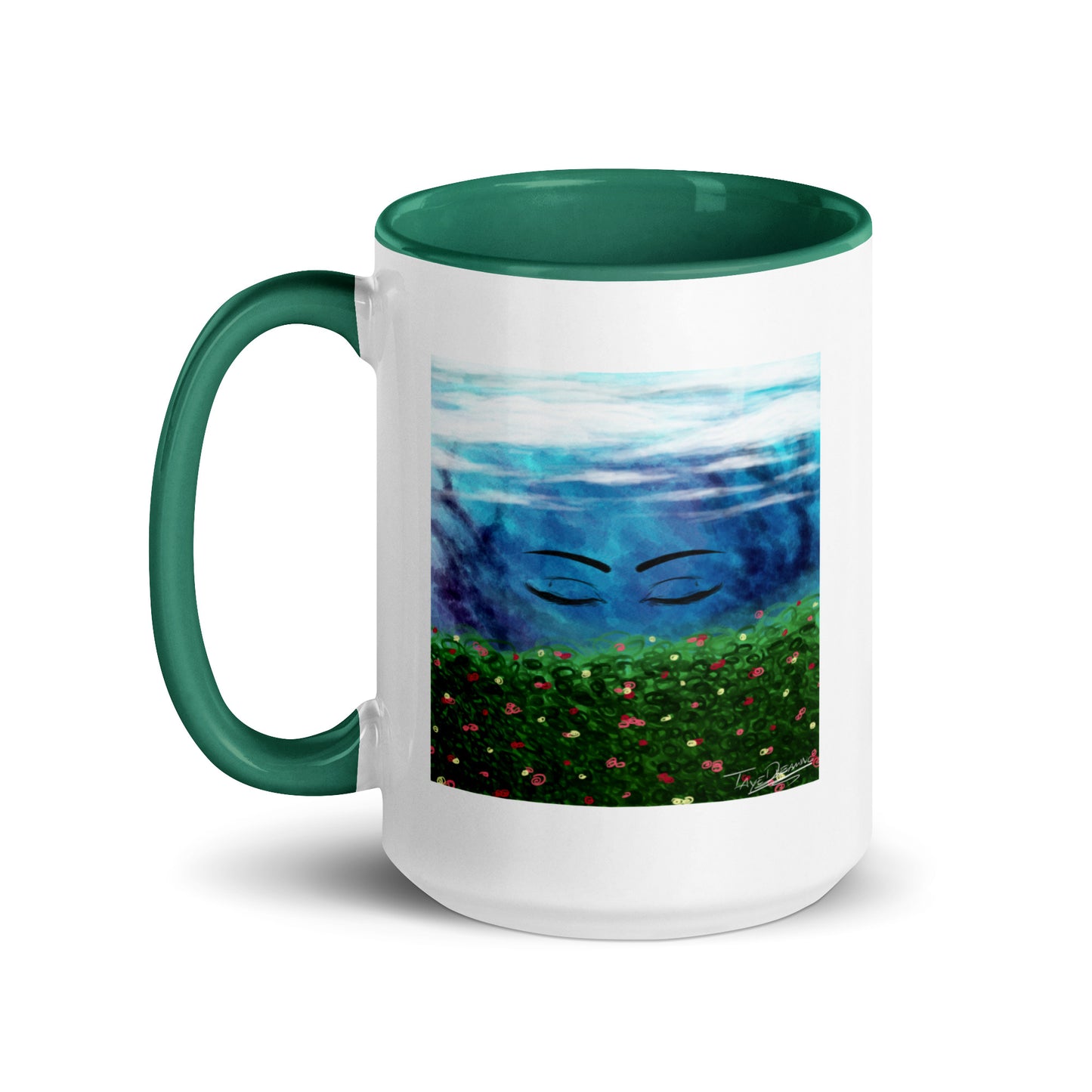 "Queen of the Skies" White Mug with Color Inside