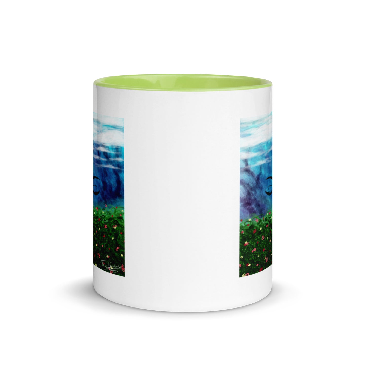 "Queen of the Skies" White Mug with Color Inside