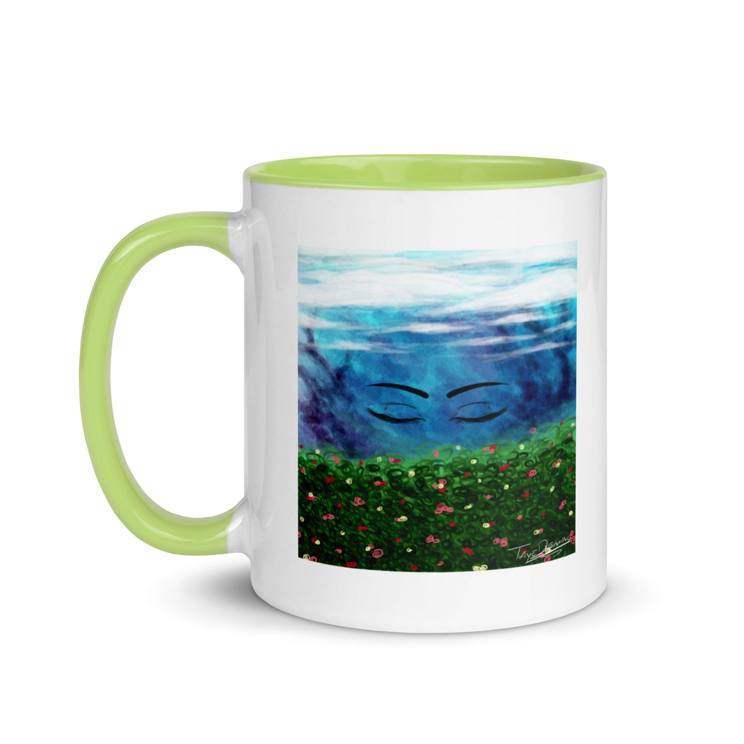 "Queen of the Skies" White Mug with Color Inside