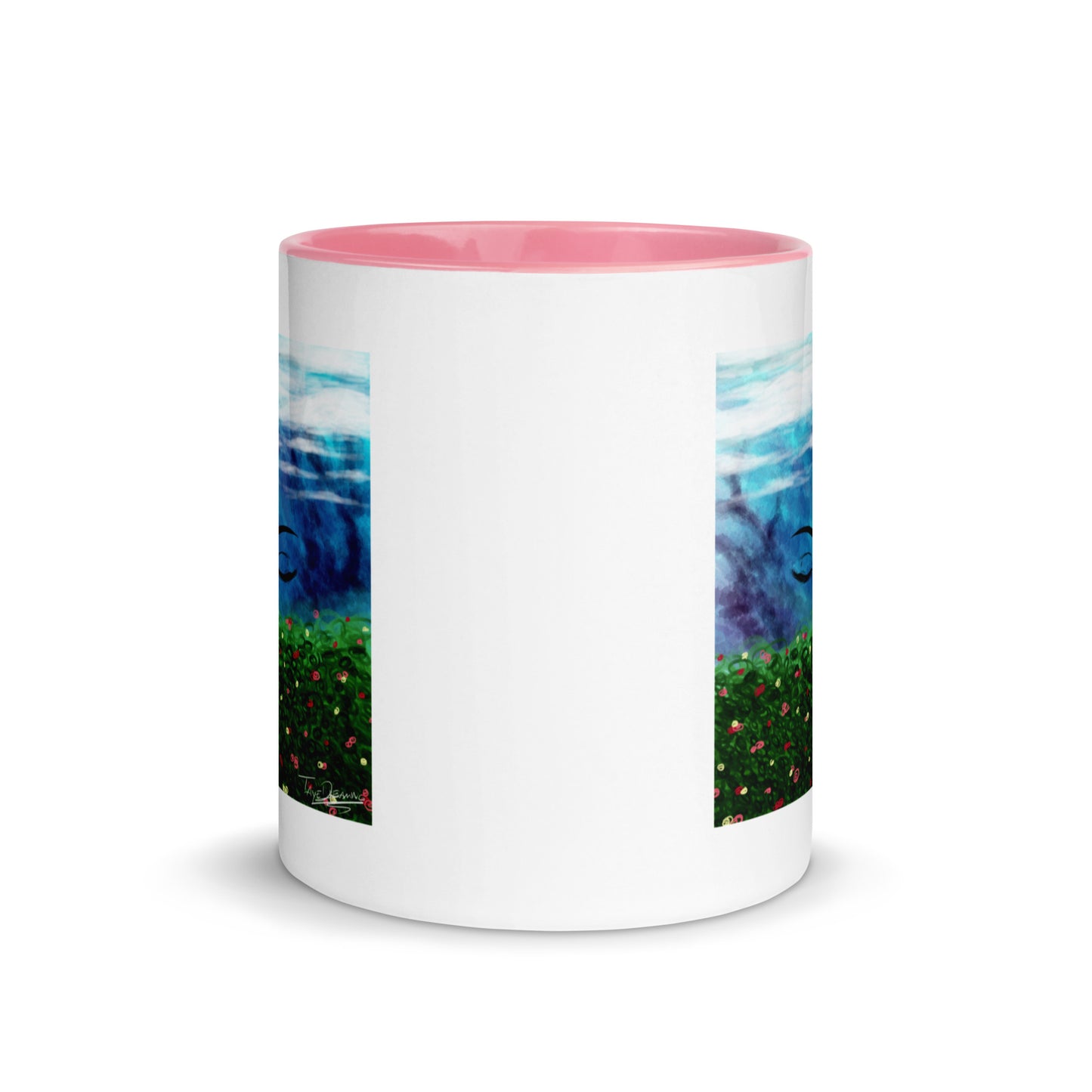 "Queen of the Skies" White Mug with Color Inside