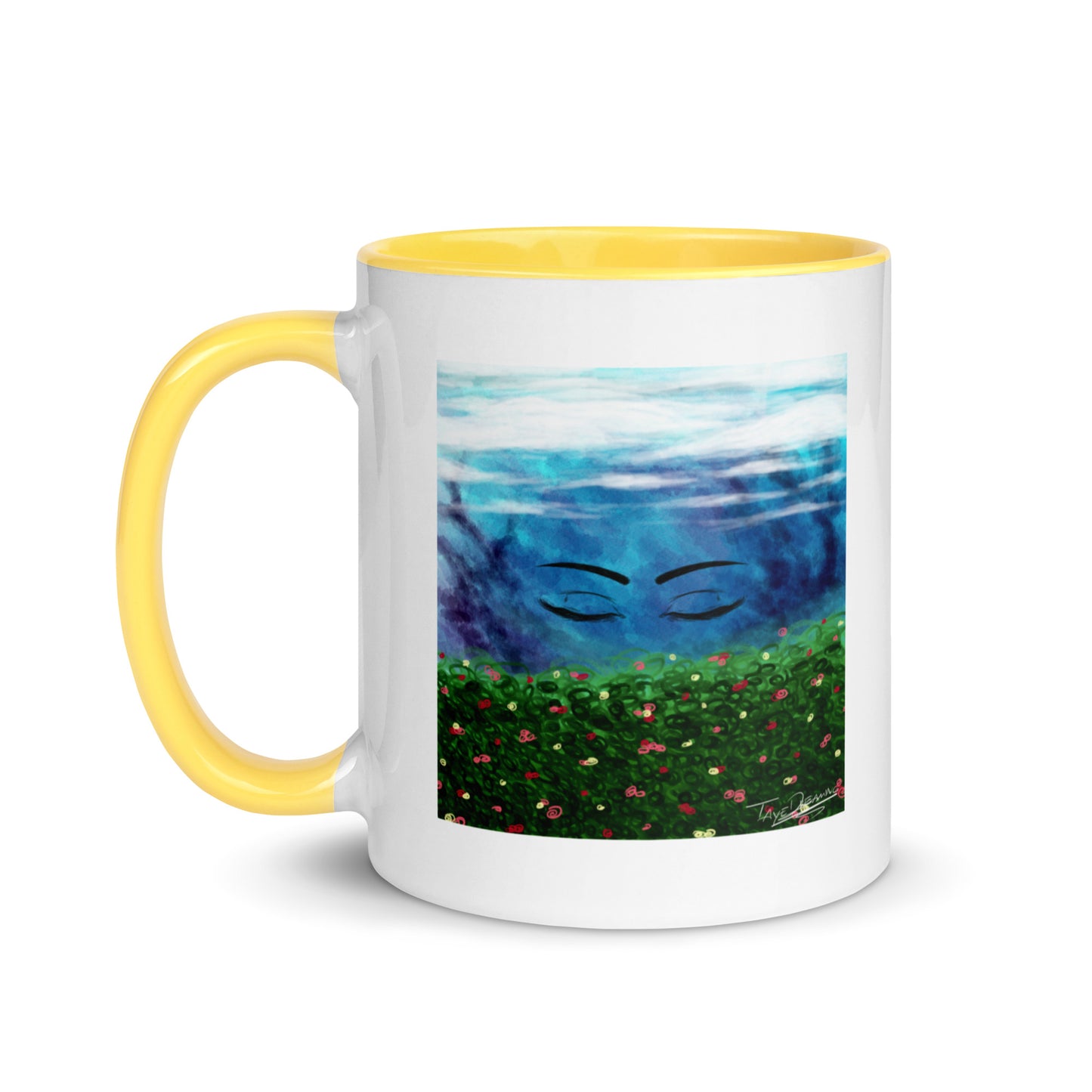 "Queen of the Skies" White Mug with Color Inside
